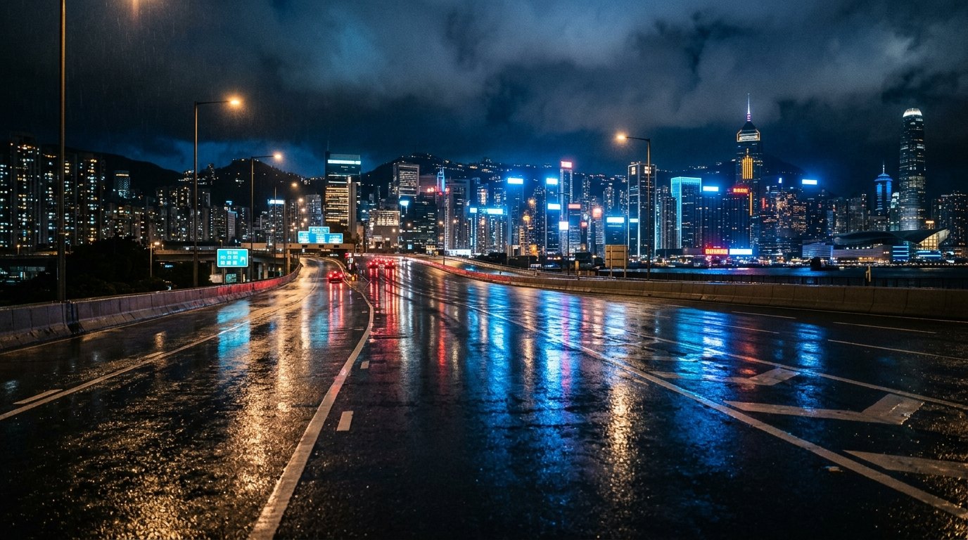 Generated neon highway